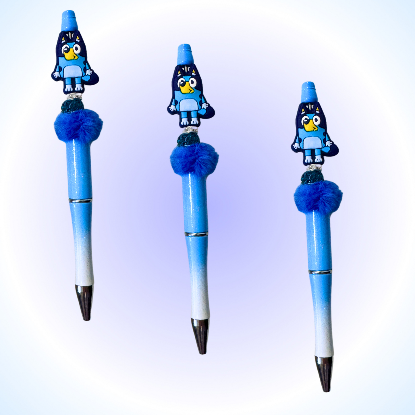 Blue Beaded Pen