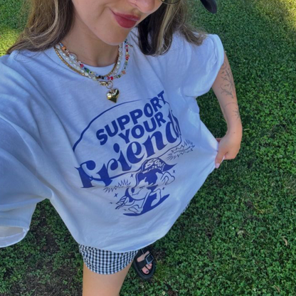Support Your Friends Retro T Shirt