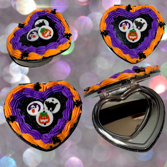 Halloween Cookie Fake Cake Compact Mirror