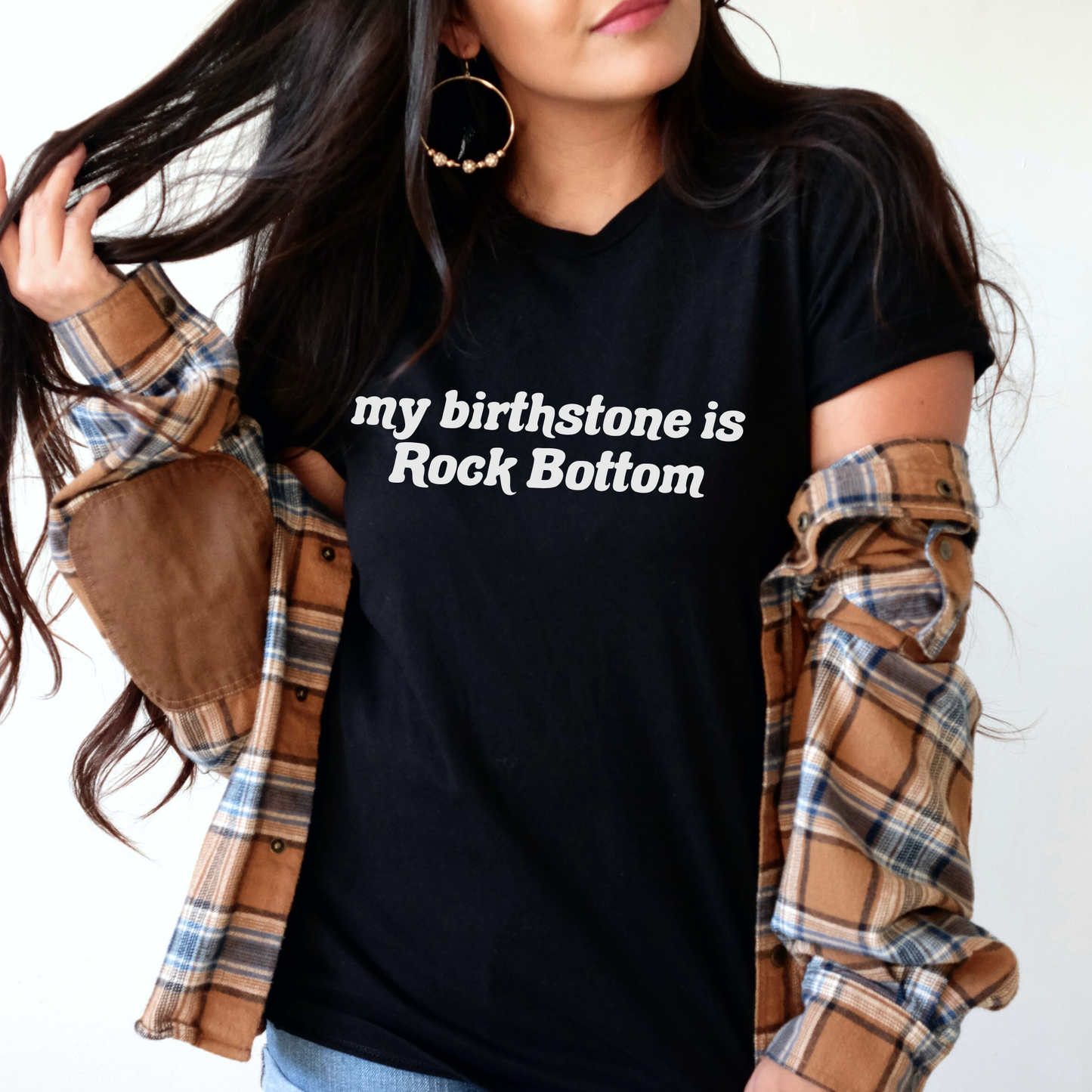 My Birthstone is Rock Bottom Retro Sweatshirt or T Shirt