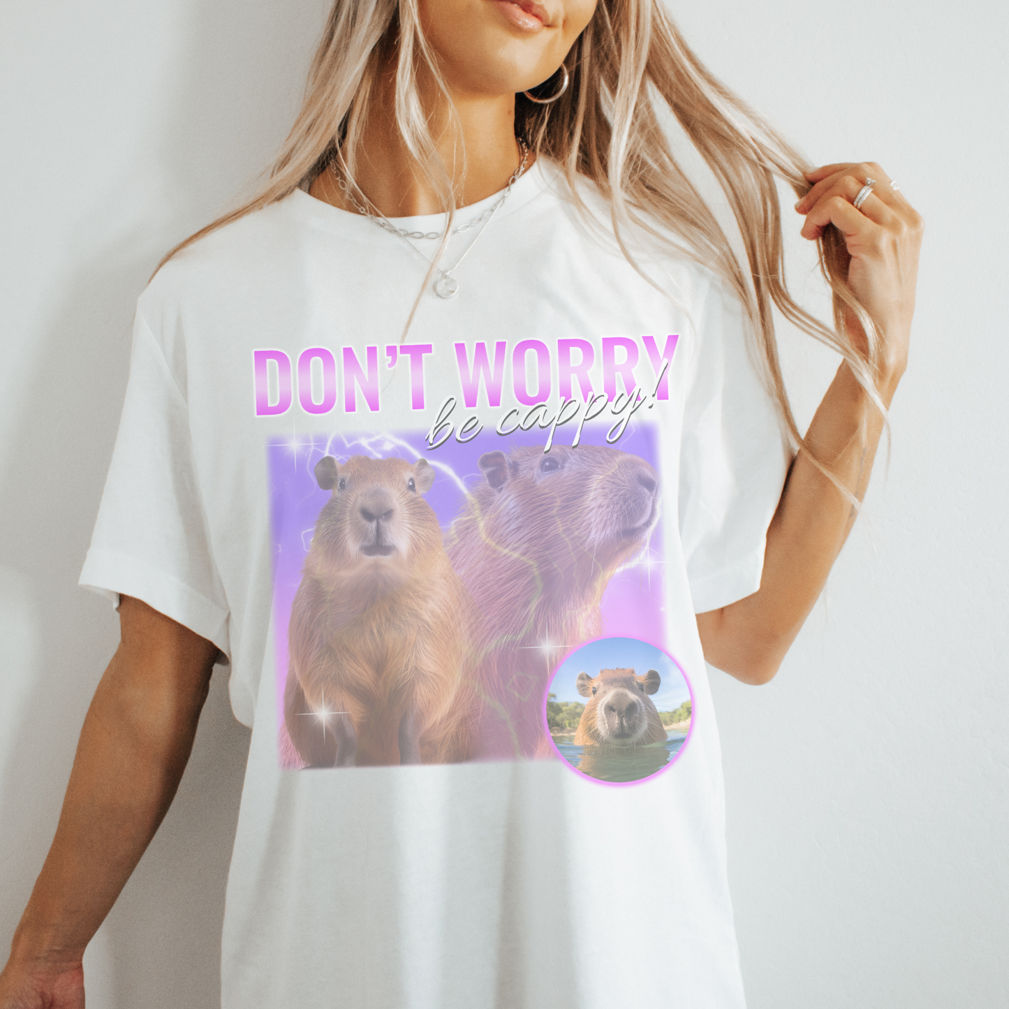 Don't Worry Be Cappy Retro T Shirt