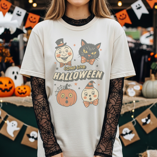Long Live Halloween Retro T Shirt or Sweatshirt