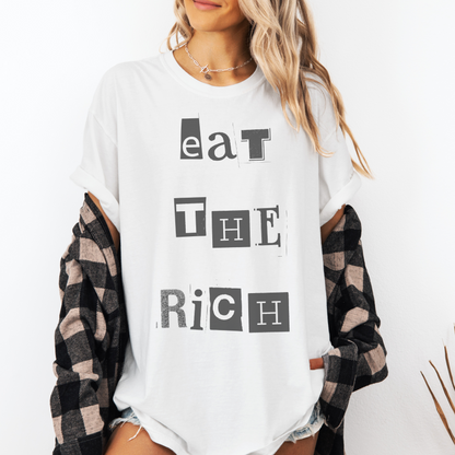 Eat The Rich Retro Sweatshirt or T Shirt