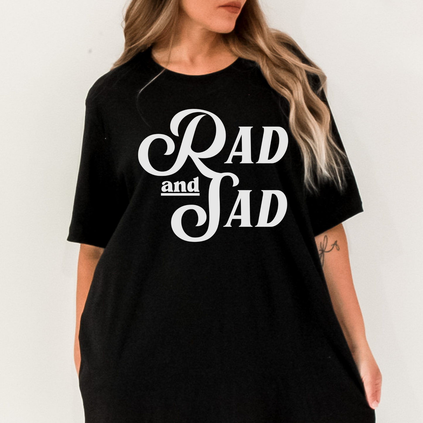 Rad and Sad Retro T Shirt