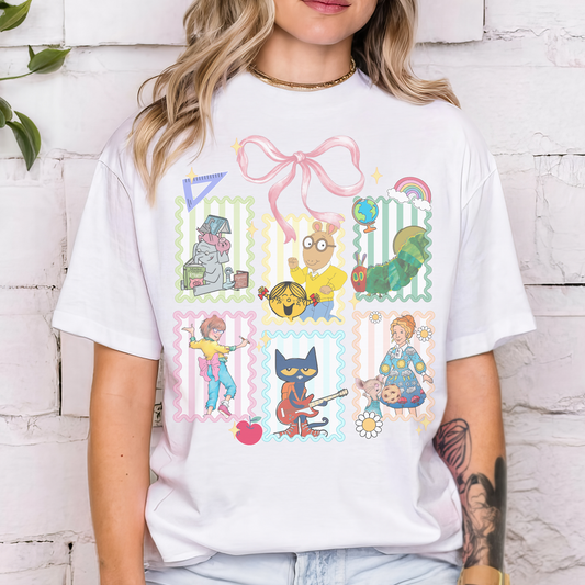 Teacher Book Retro T Shirt or Sweatshirt