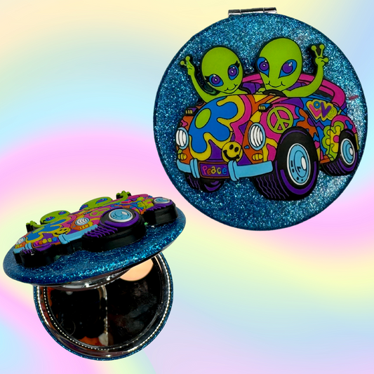 Alien Cake Fake Cake Compact Mirror