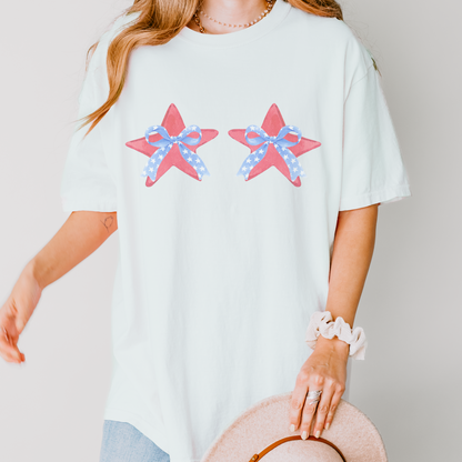 Stars Fourth of July Retro T Shirt