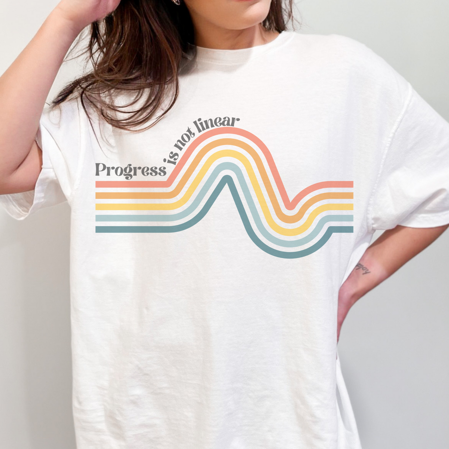 Progress is not Linear Retro T Shirt