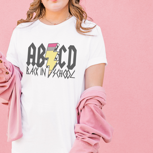 ABCD Back in School Retro T Shirt