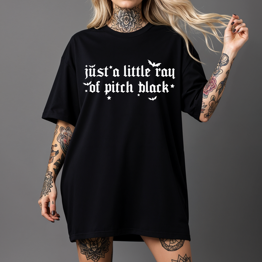 Just A Little Ray Of Pitch Black Halloween Retro T Shirt or Sweatshirt