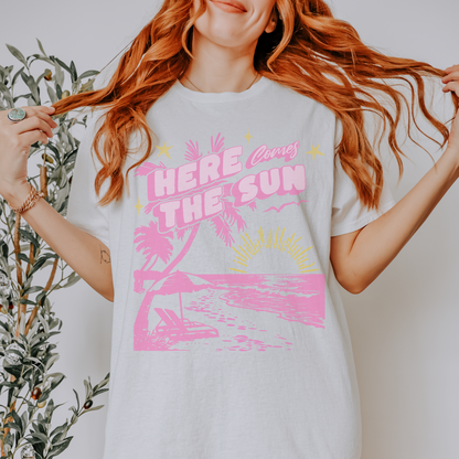 Here Comes The Sun Retro Sweatshirt or T Shirt