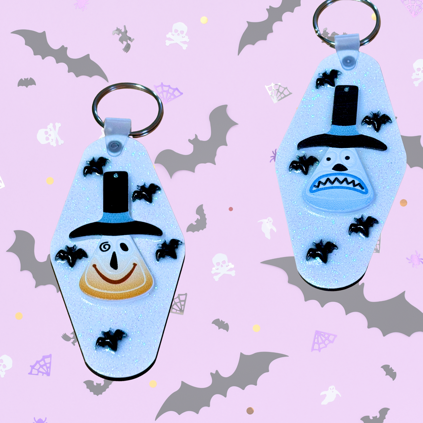 Halloween Motel Keychain