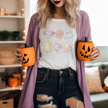 Halloween Popsicles Retro T Shirt