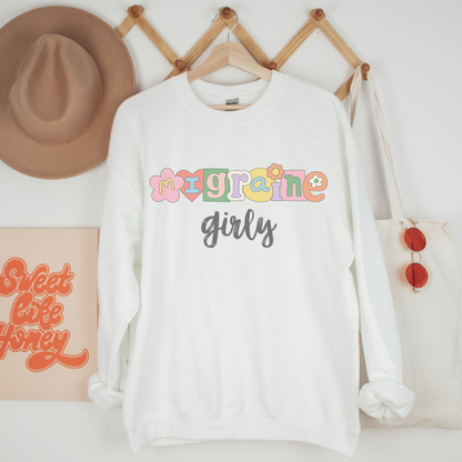 Migraine Girlie Retro Sweatshirt or T Shirt