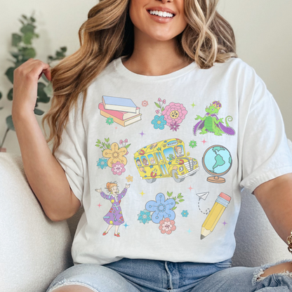 Tattoo Style Teacher Retro T Shirt
