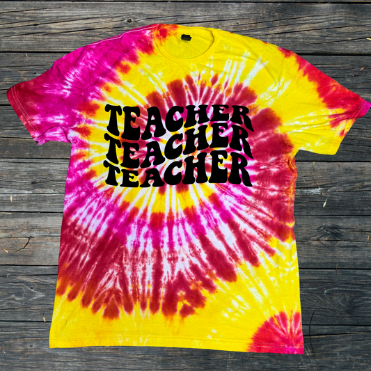 Teacher Tie dye T Shirt