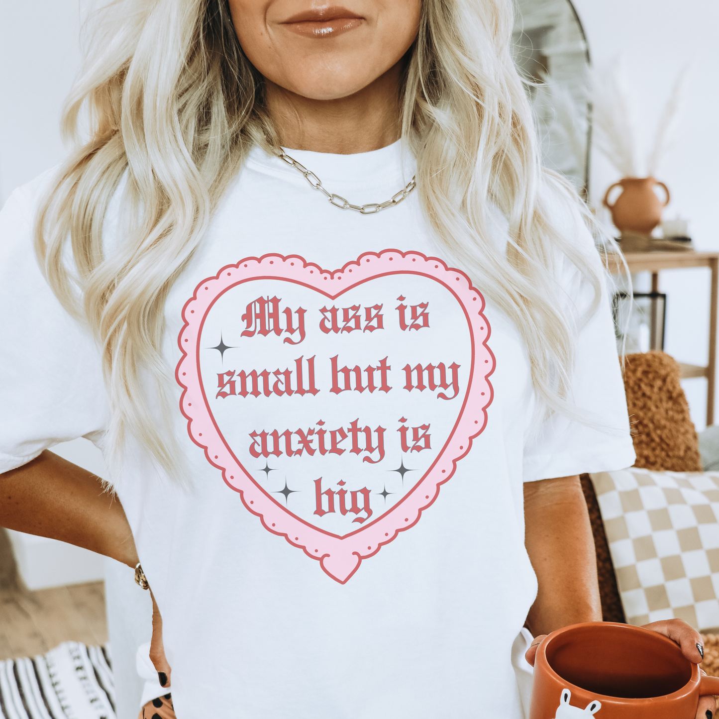 My Ass is Small But my Anxiety is Big Retro Sweatshirt or T Shirt