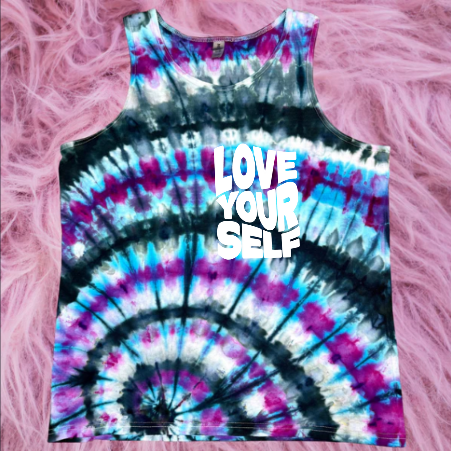 Love Yourself Tie Dye Tank Top