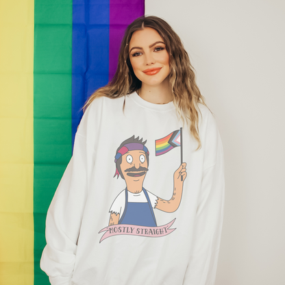 Mostly Straight Retro Sweatshirt or T Shirt