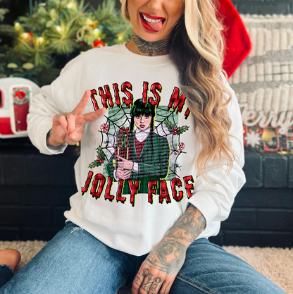 This is My Jolly Face Retro Sweatshirt