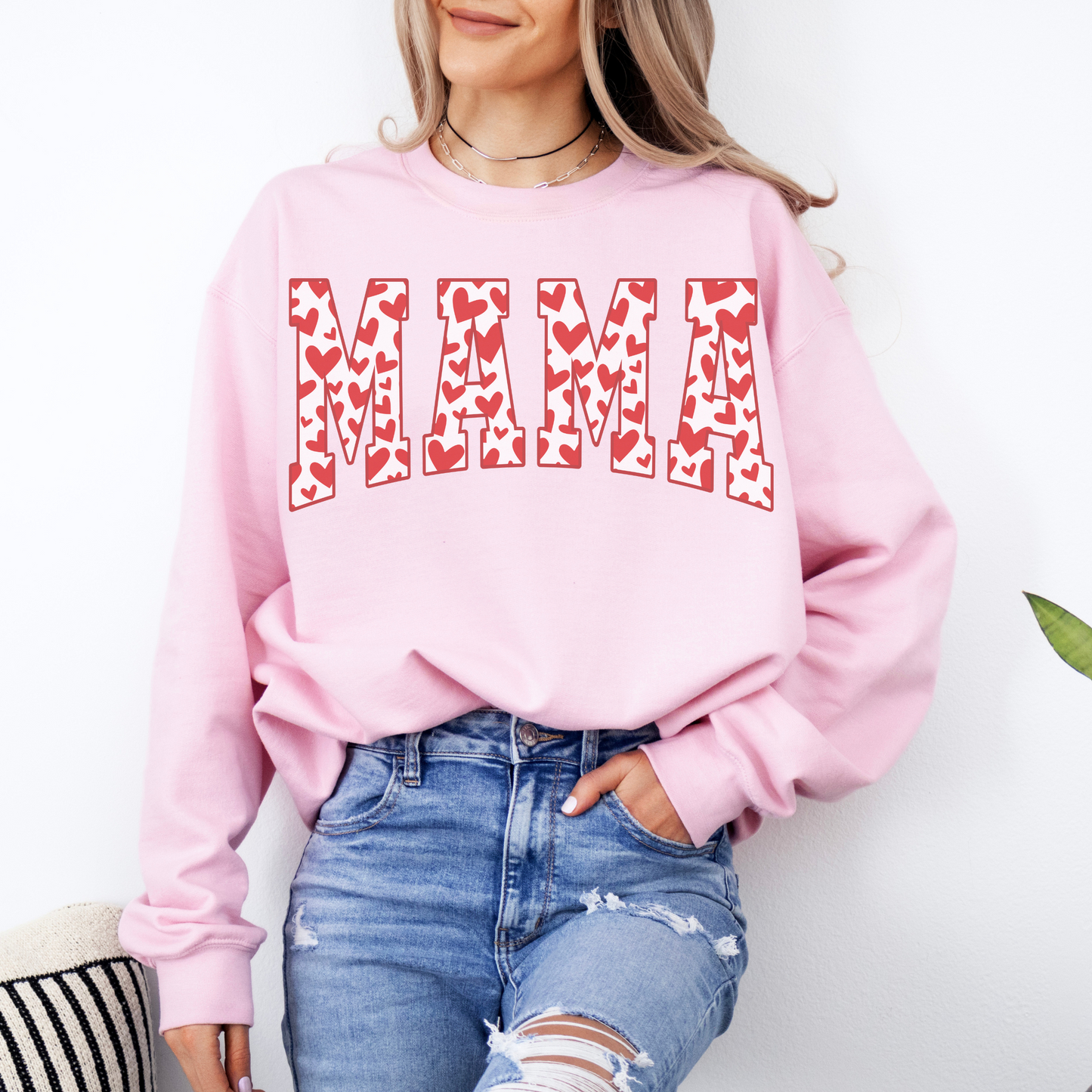 Heart Mama Retro Sweatshirt