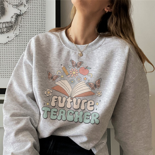 Future Teacher Retro Sweatshirt or T Shirt