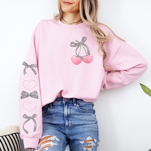 Black Bow Retro Sweatshirt