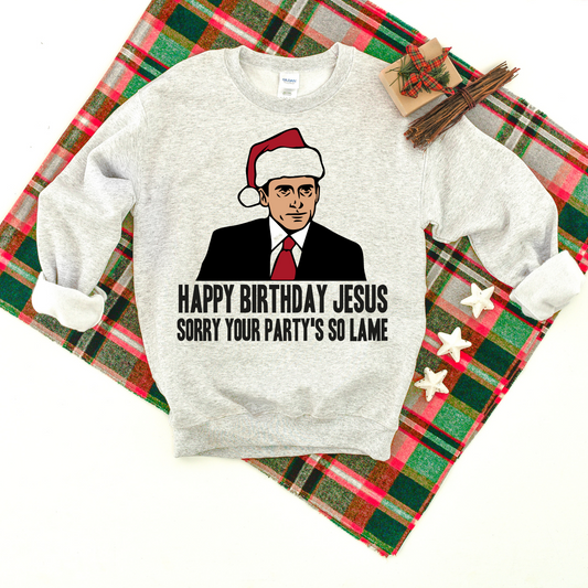 Happy Birthday Jesus Retro Sweatshirt