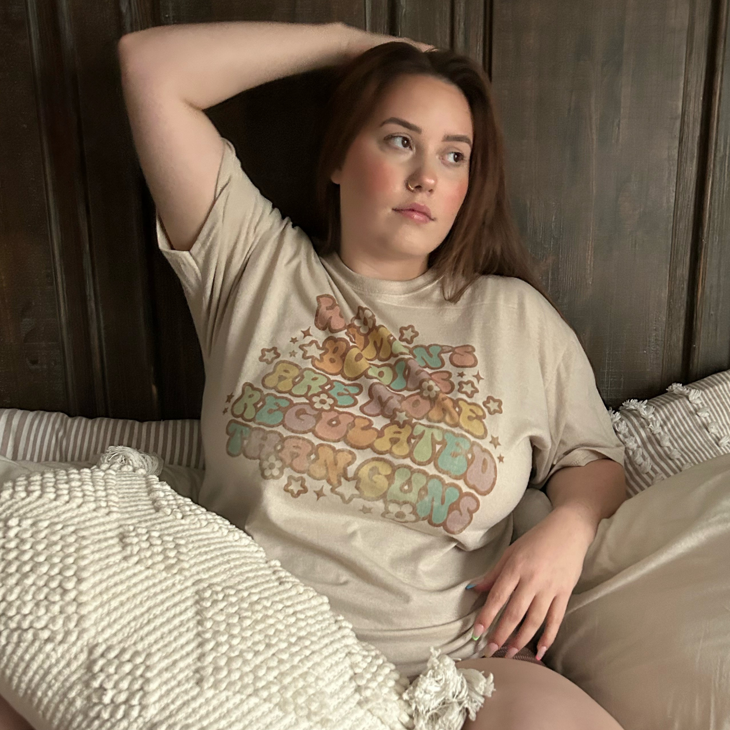 Women's Bodies are More Regulated Than Guns Retro T Shirt