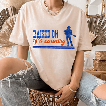 Raised on 90's Country Retro T Shirt