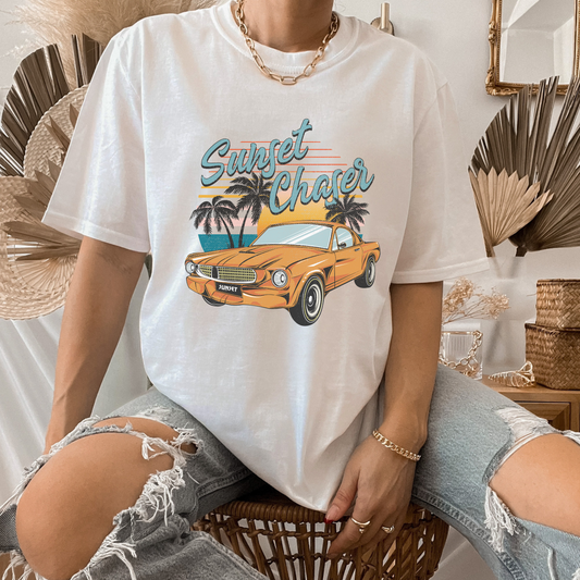 Sunset Chaser Retro T Shirt