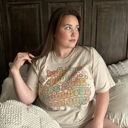 Women's Bodies are More Regulated Than Guns Retro T Shirt