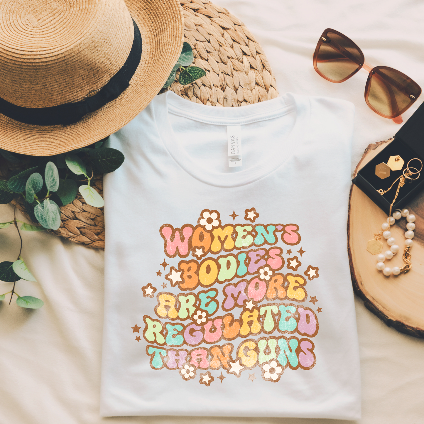 Women's Bodies are More Regulated Than Guns Retro T Shirt