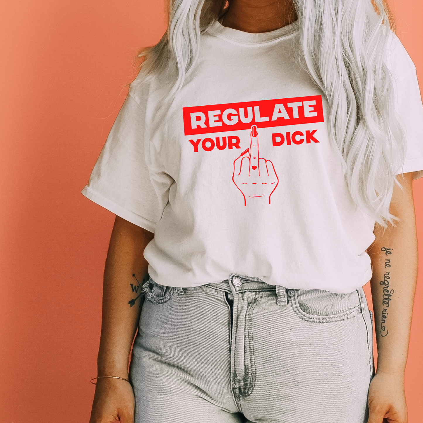 Regulate Your Dick Retro T Shirt