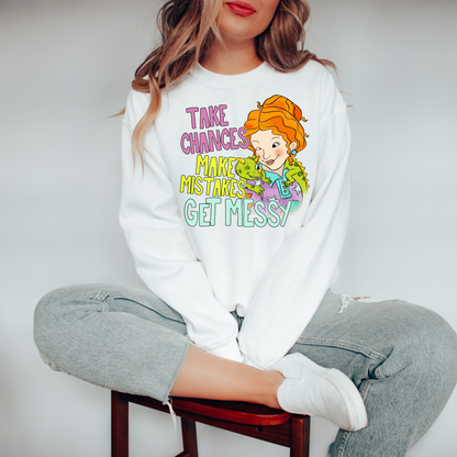 Take Changes Make Mistakes 90s Teacher Sweatshirt