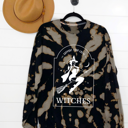 Support Your Local Witches Tie Dye Sweatshirt