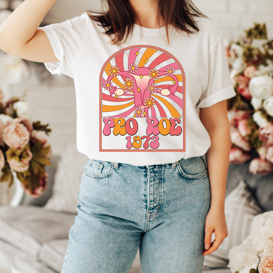 Pink Pro Roe Retro T Shirt