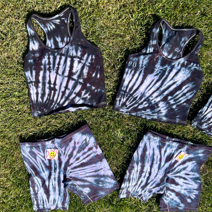 Tie Dye Matching Biker Shorts and Top