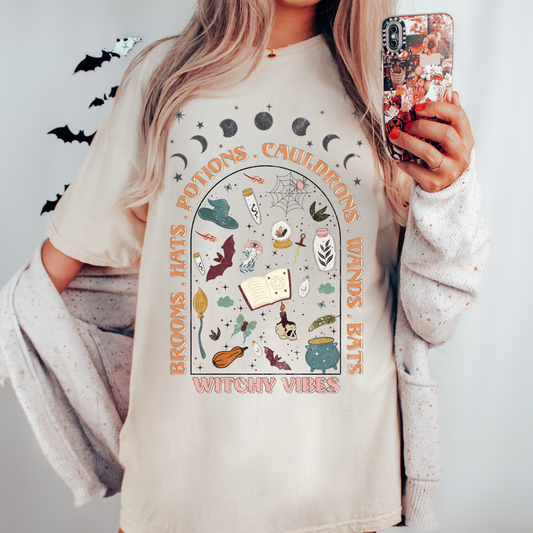 Witchy Vibes Boho T Shirt