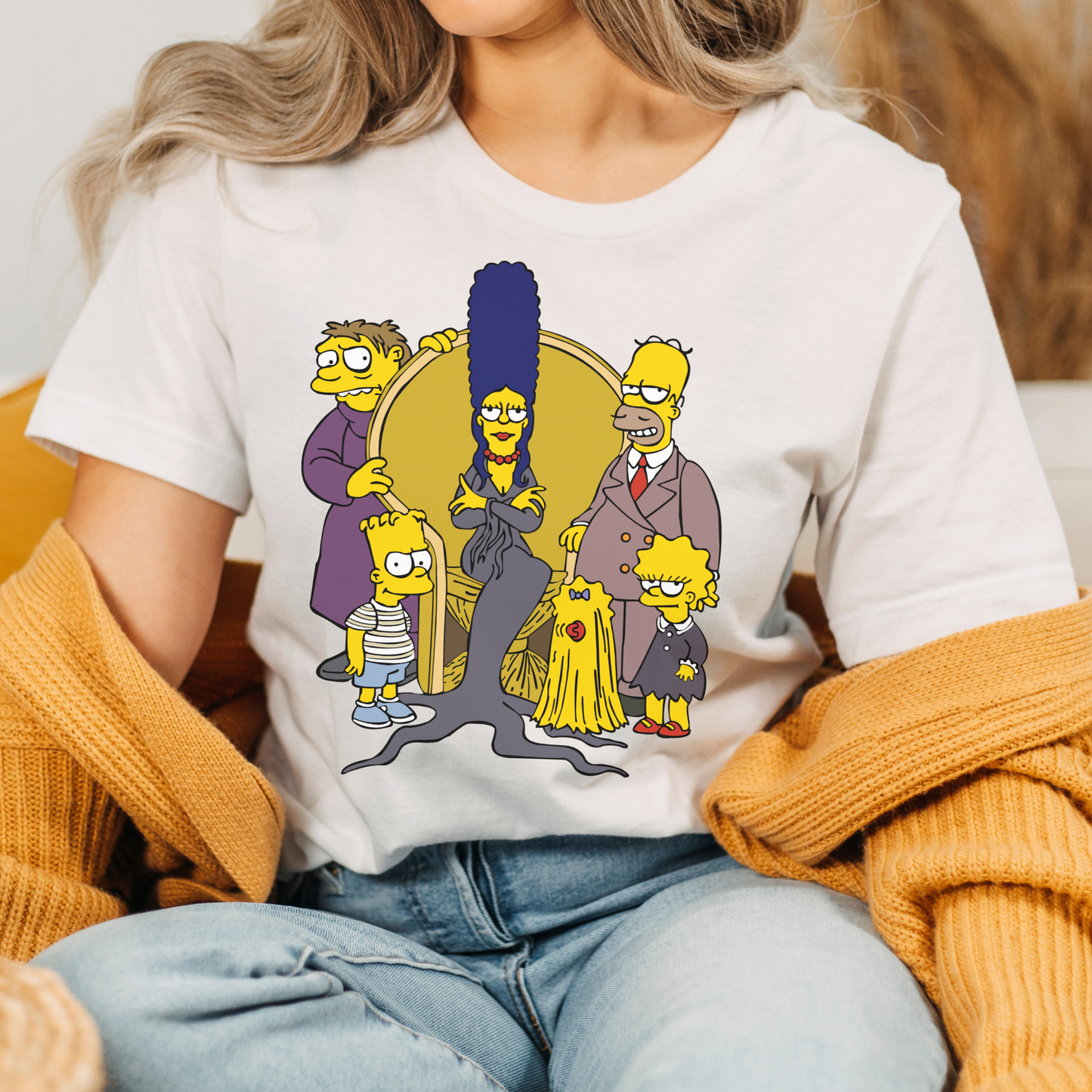 Yellow Spooky Family T Shirt