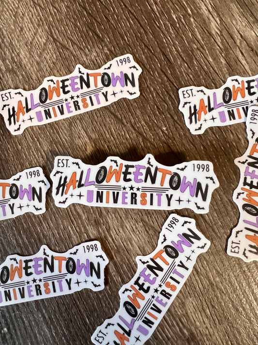 Halloween University Vinyl Water Bottle Sticker