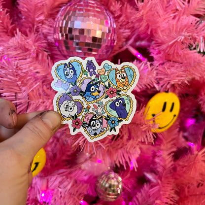 Friends Heart Vinyl Sticker