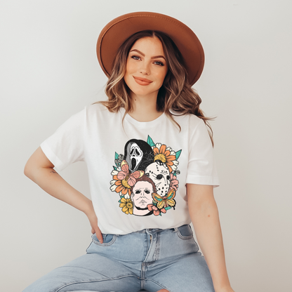Halloween Horror Characters T Shirt