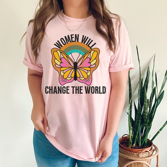 Women Will Change The World Retro T Shirt