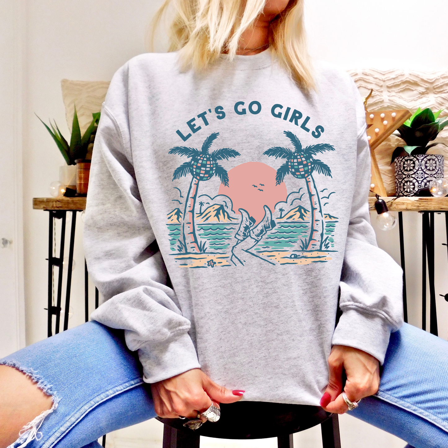 Let's Go Girls Retro Sweatshirt