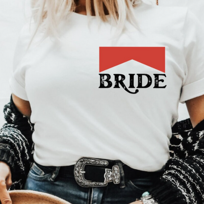 Bride or Babe Retro Cowgirl T Shirt