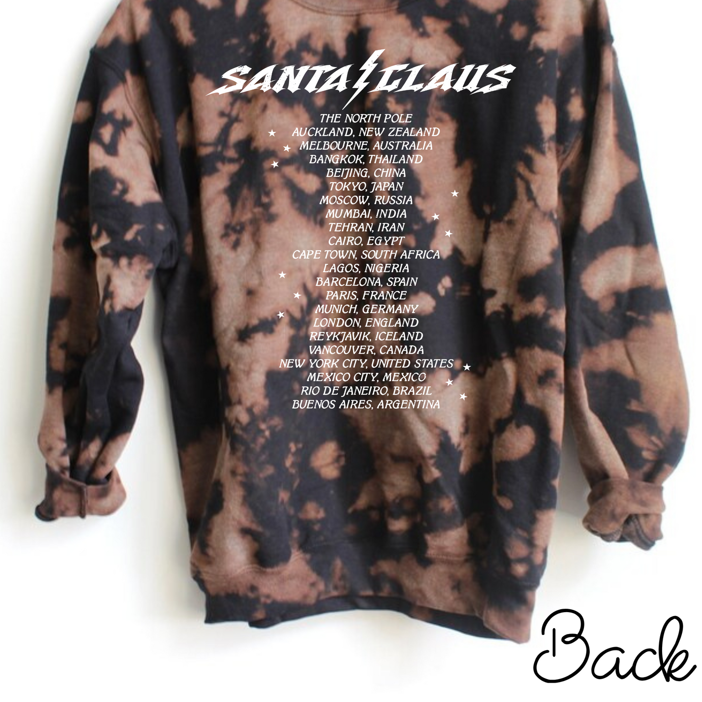 Santa World Tour Bleach Sweatshirt