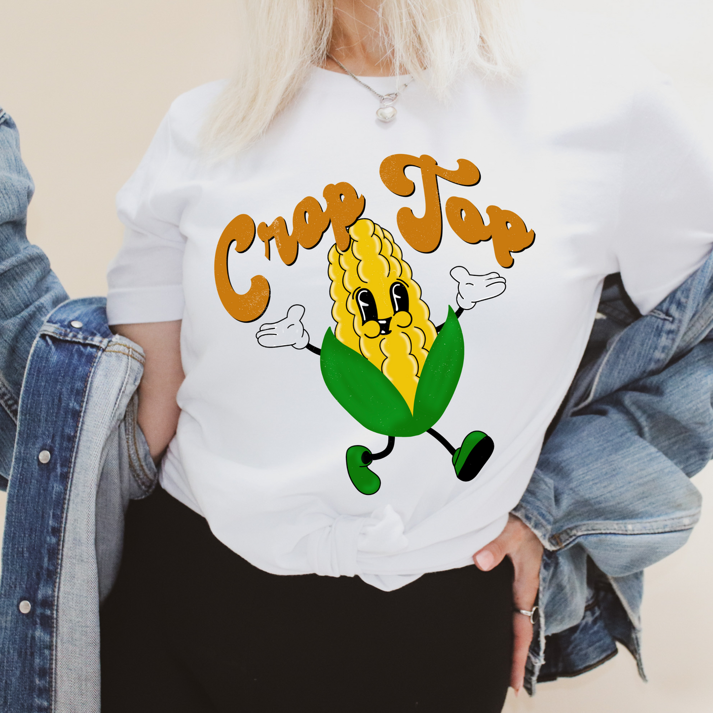 Crop Top Corn T Shirt