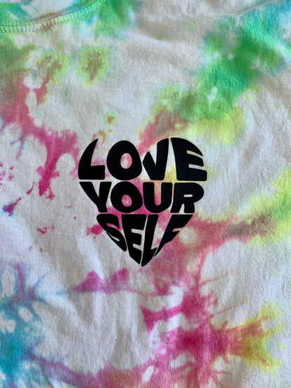 Pride Love Yourself Rainbow Tie Dye T-Shirt