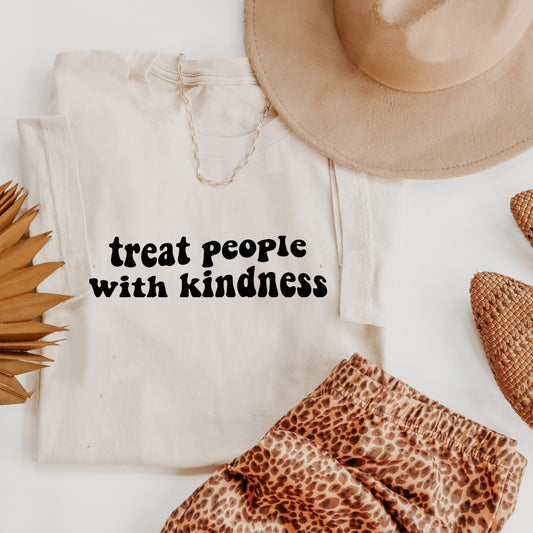 Treat People with Kindness | Inspiring Retro T Shirt